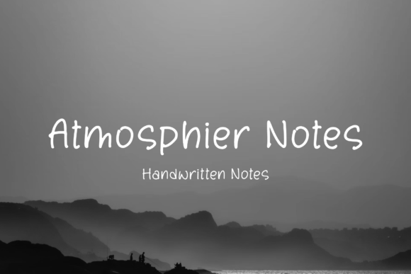 Atmosphier Notes – Handwritten Font