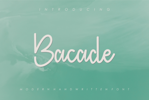 Bacade: A Bold Handwritten Font for Crafters