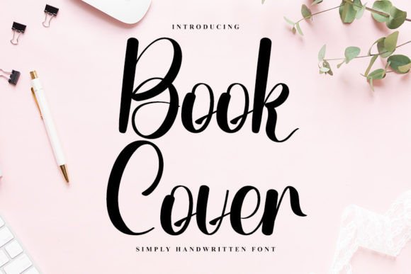 Book Cover Font: Elegant Script for Craft Projects