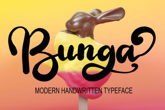 Bunga: A Bold Script Typeface
