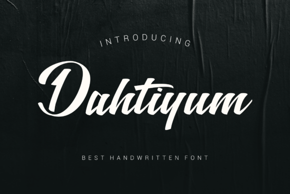 Dahtiyum: A Bold Handwritten Font for Branding