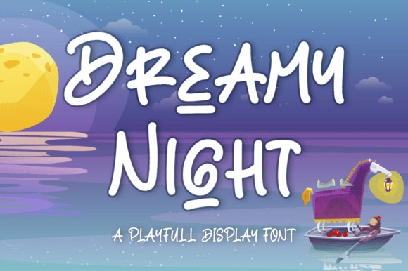 Dreamy Night: A Playful Handwritten Font That Cuts Through the Feed
