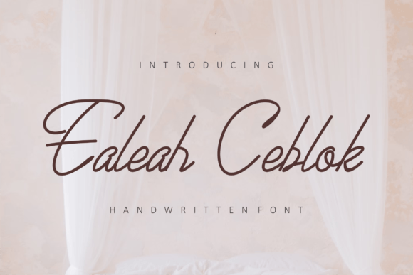 Ealeah Ceblok: A Script Font for Impact