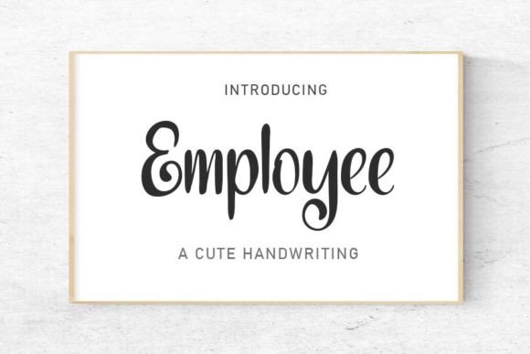 Employee: A Script Font That Earns Its Place