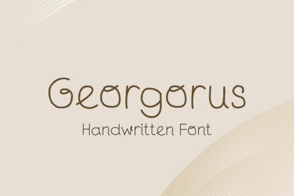 Georgorus: A Gorgeous Handwritten Font