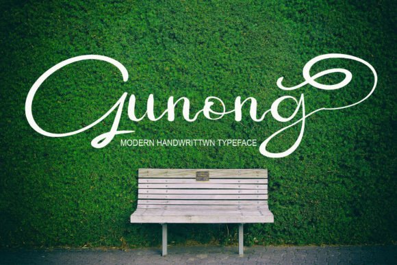 Gunong: A Handwritten Typeface