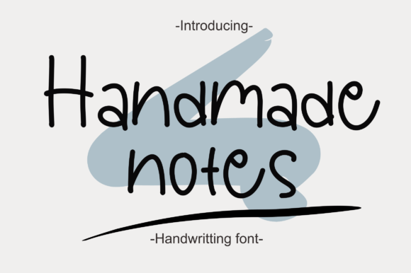 Handmade Notes Font for Business