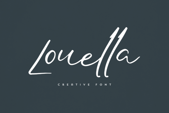 Louella: A Script Font for Elegant Design