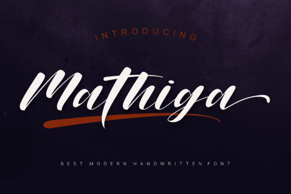 Mathiga: A Bold Handwritten Font for Branding