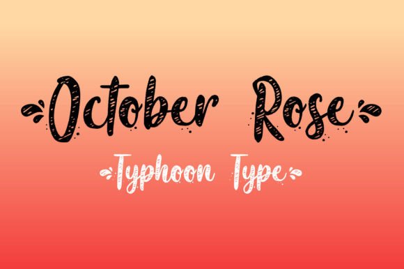 October Rose Font for Editorial Design