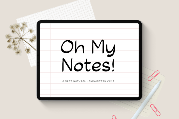 Oh My Notes: A Casual Handwritten Font