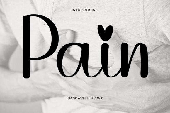 Pain: A Flowing Handwritten Font