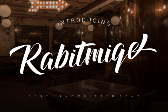 Rabitmiqe: A Bold Handwritten Font