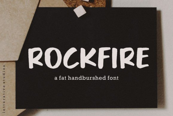 Rockfire Font: Handwritten Style for Creative Projects