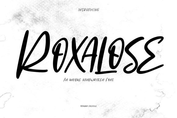 Roxalose: A Playful Script Font That Elevates Digital Branding