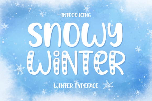 Snowy Winter Font for Bold Campaigns