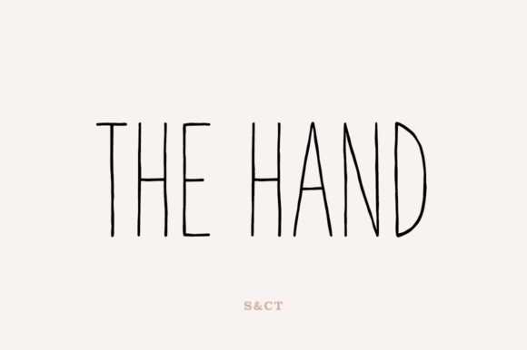 The Hand: A Readable, Trustworthy Handwritten Font for Small Businesses