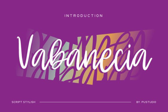 Vabanecia: A Script Font for Creative Web Design