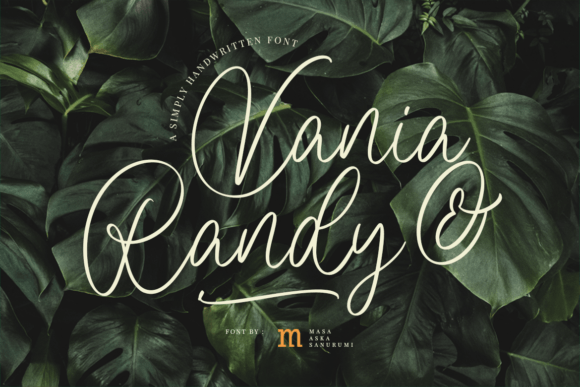 Vania and Randy Font: Elegant Script for Crafts