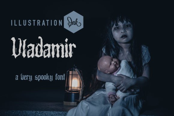 Vladamir: A Spooky Script Font