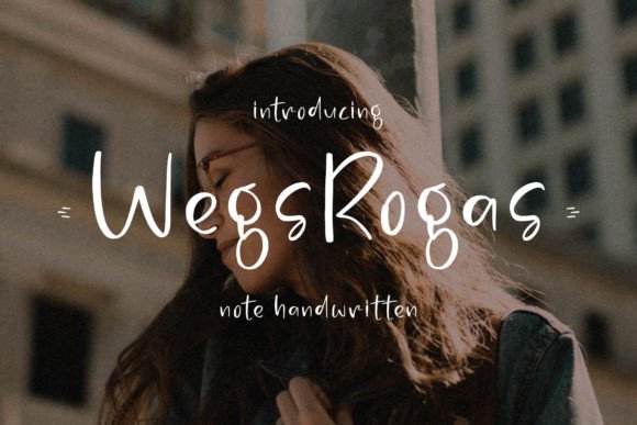 Wegsrogas: A Handwritten Font for Editorial Design